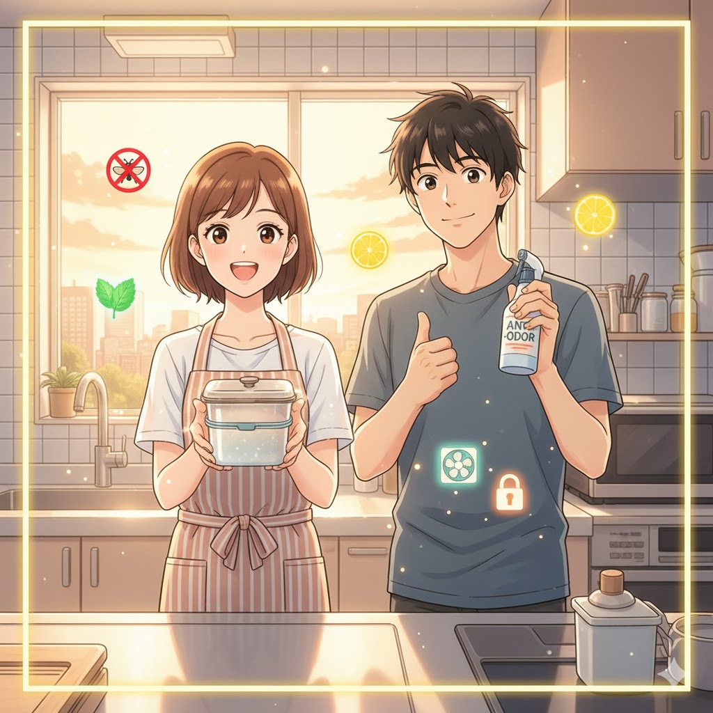 음식물 쓰레기 냄새, 초파리 완벽 제거 꿀팁